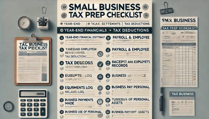 Small business tax prep checklist