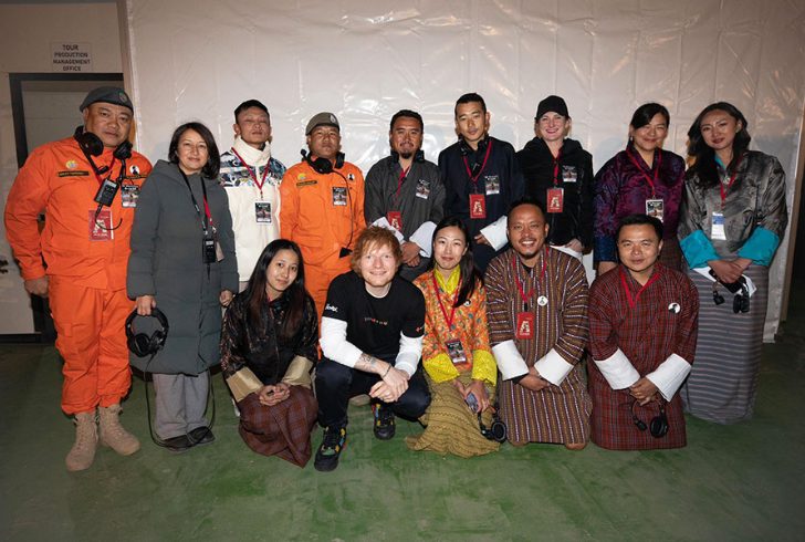 Sheeran expresses gratitude for Bhutan.