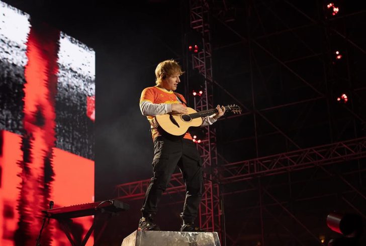 Sheeran performs live in Bhutan.